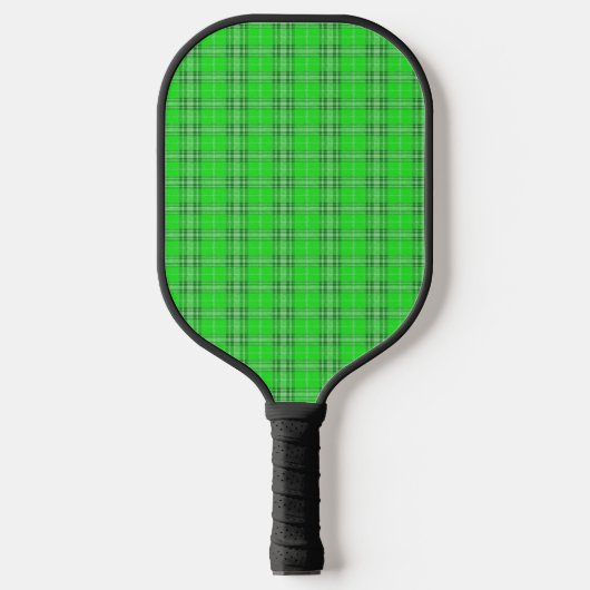 Raquette De Pickleball Motif chèque vert (Recto)