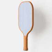 Raquette De Pickleball Motif Chevron Abstrait bleu et blanc (Gauche)