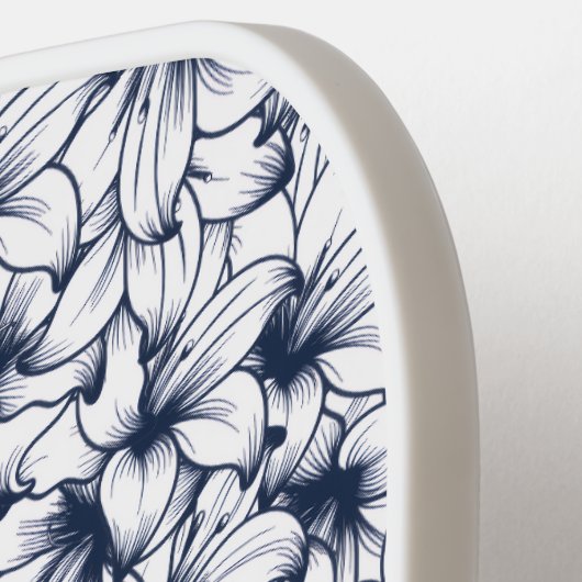 Raquette De Pickleball Motif croisé Lily Flower Enk (Détail gauche)