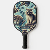 Raquette De Pickleball Motif Cute Racoon (Verso)