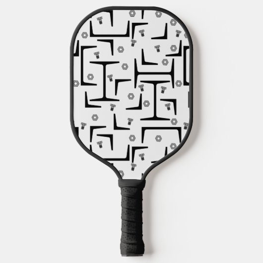 Raquette De Pickleball Motif d'acier structurel (Recto)