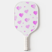 Raquette De Pickleball Motif d'aquarelle rose coeur (Recto)