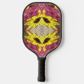Raquette De Pickleball Motif d'arrangement floral de semence Abstrait (Verso)