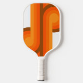 Raquette De Pickleball Motif d'art Brown orange personnalisé (Verso)