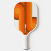 Raquette De Pickleball Motif d'art Brown orange personnalisé (Recto)