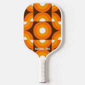 Raquette De Pickleball Motif d'art Brown orange personnalisé (Recto)