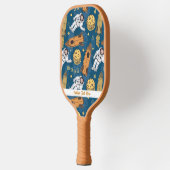 Raquette De Pickleball Motif d'astronaute spatiale, Cool texte personnali (Gauche)
