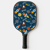 Raquette De Pickleball Motif d'aventures spatiales colorées (Verso)