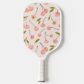 Raquette De Pickleball Motif de cerise aquarelle (Verso)