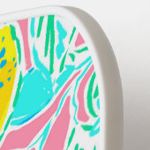 Raquette De Pickleball Motif de citron rose Preppy (Détail gauche)