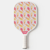 Raquette De Pickleball Motif de crème glacée monogramme personnalisé (Verso)