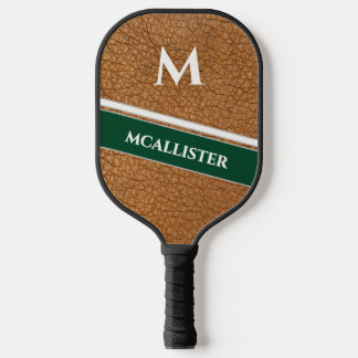 Raquette De Pickleball Motif de cuir de luxe personnalisé pour golf