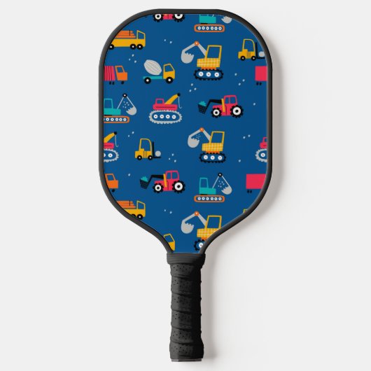 Raquette De Pickleball Motif de déplacement de construction mûre (Recto)