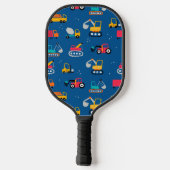 Raquette De Pickleball Motif de déplacement de construction mûre (Verso)