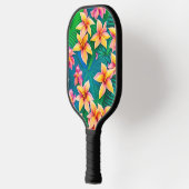 Raquette De Pickleball Motif de fleurs tropicales hawaïennes (Gauche)