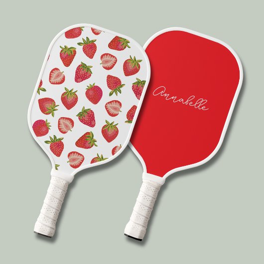 Raquette De Pickleball Motif de fraises