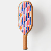 Raquette De Pickleball Motif de frappe de pinceau coloré (Gauche)