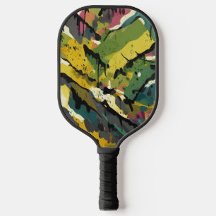 Raquette De Pickleball Motif de grunge Camouflage