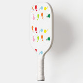 Raquette De Pickleball Motif de la fête du ballon blanc (Gauche)