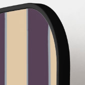 Raquette De Pickleball Motif de lignes violettes et roses rousses (Détail gauche)