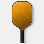 Raquette De Pickleball Motif de maillage géométrique dégradé orange (Recto)