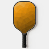 Raquette De Pickleball Motif de maillage géométrique dégradé orange (Verso)