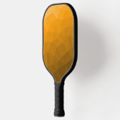 Raquette De Pickleball Motif de maillage géométrique dégradé orange (Gauche)
