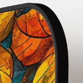 Raquette De Pickleball Motif de mosaïque d'automne (Détail gauche)