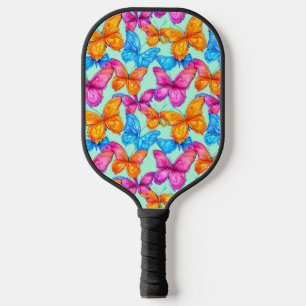 Raquette De Pickleball Motif de papillons colorés