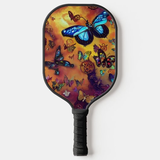 Raquette De Pickleball Motif de papillons Steampunk (Recto)