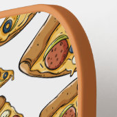 Raquette De Pickleball Motif de pizza Monogram personnalisé (Détail gauche)