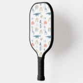 Raquette De Pickleball Motif de plaisir animal Doodle (Gauche)