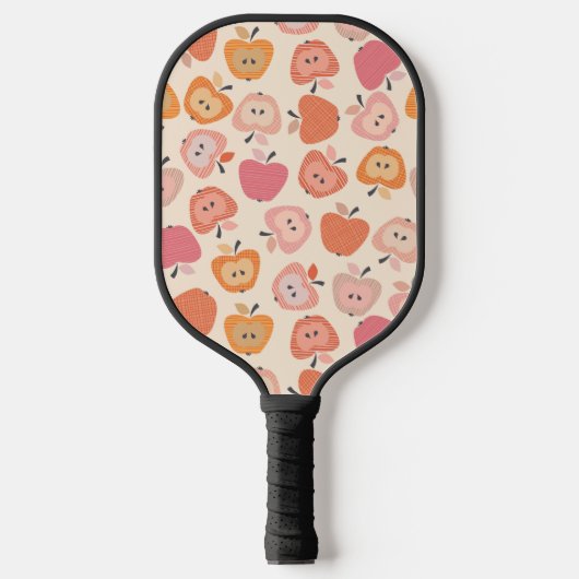 Raquette De Pickleball Motif de pomme rose et orange mignon (Recto)