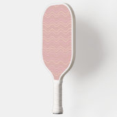 Raquette De Pickleball Motif de vague géométrique rose féminin moderne (Gauche)