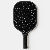 Raquette De Pickleball Motif des étoiles d'argent mignonnes | Toute coule (Recto)