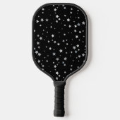 Raquette De Pickleball Motif des étoiles d'argent mignonnes | Toute coule (Verso)
