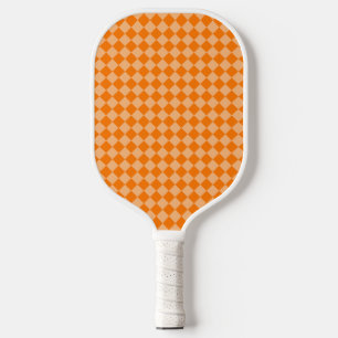 Raquette De Pickleball Motif diamant Orange Checker