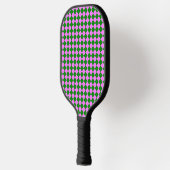 Raquette De Pickleball Motif diamant Pink Green Checker (Gauche)