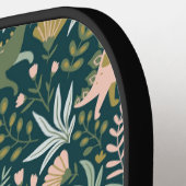 Raquette De Pickleball Motif Dinosaur Vert (Détail gauche)