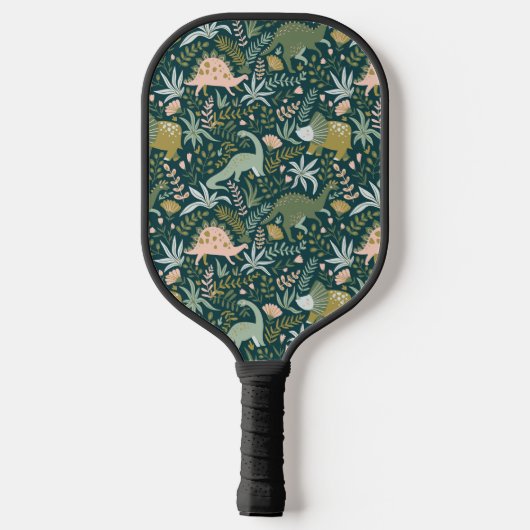 Raquette De Pickleball Motif Dinosaur Vert (Verso)