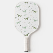 Raquette De Pickleball Motif Dinosaure Vert (Verso)