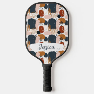 Raquette De Pickleball Motif Doodle Boho personnalisé Inital