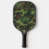 Raquette De Pickleball Motif du Camouflage Vert, Motif militaire, Armée (Verso)