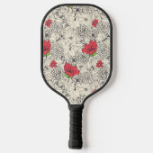 Raquette De Pickleball Motif du jardin de fleurs de pavot (Verso)