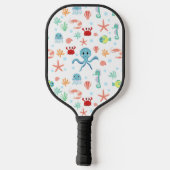 Raquette De Pickleball Motif du monde marin (Verso)