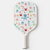 Raquette De Pickleball Motif du monde marin (Verso)