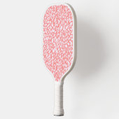 Raquette De Pickleball Motif Empreinte de léopard corail (Gauche)