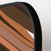 Raquette De Pickleball Motif en bois de diamant géométrique moderne (Détail gauche)