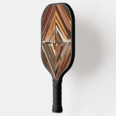 Raquette De Pickleball Motif en bois de diamant géométrique moderne (Gauche)