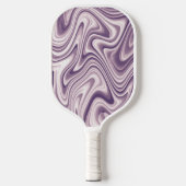 Raquette De Pickleball Motif en marbre Abstrait violet (Recto)